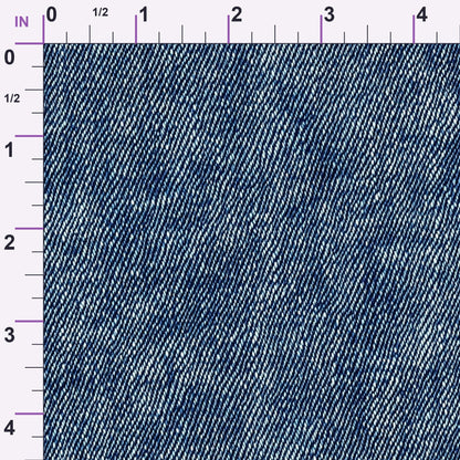 Indigo Twill Pattern 9 Minky Fabric