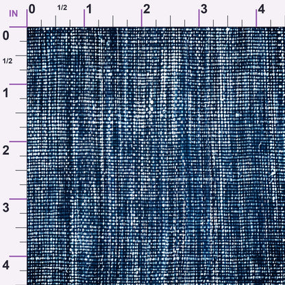 Indigo Weave Pattern 1 Minky Fabric