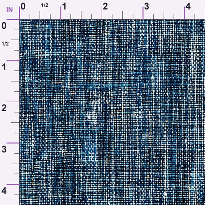 Indigo Weave Pattern 10 Minky Fabric