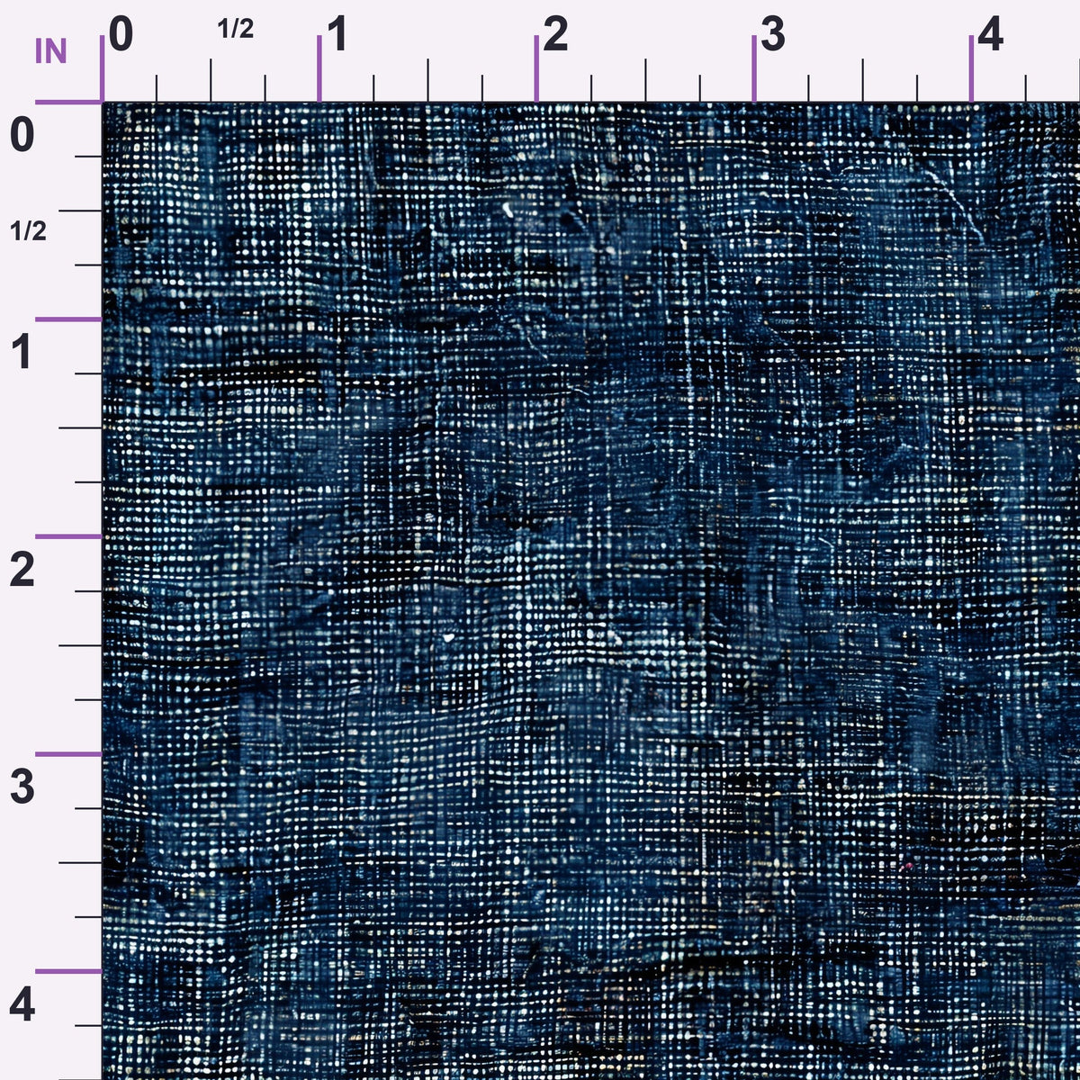 Indigo Weave Pattern 11 Minky Fabric