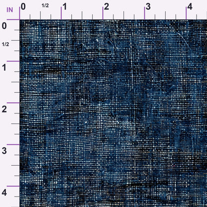 Indigo Weave Pattern 11 Minky Fabric
