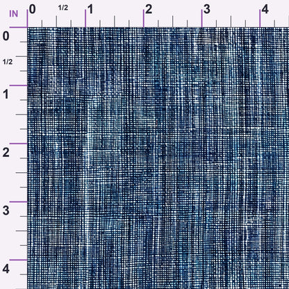 Indigo Weave Pattern 13 Minky Fabric