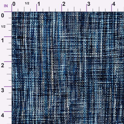 Indigo Weave Pattern 14 Minky Fabric