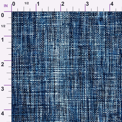 Indigo Weave Pattern 2 Minky Fabric