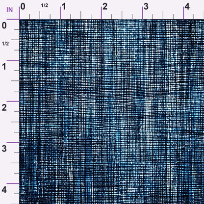 Indigo Weave Pattern 3 Minky Fabric