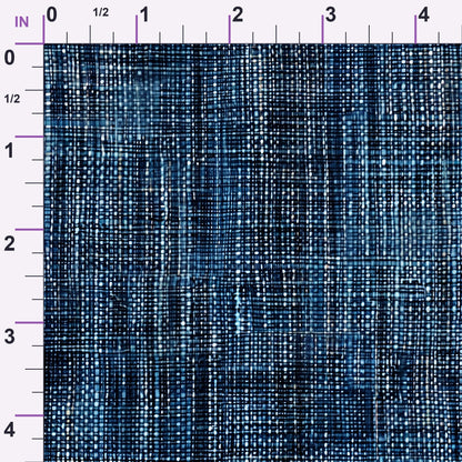 Indigo Weave Pattern 5 Minky Fabric