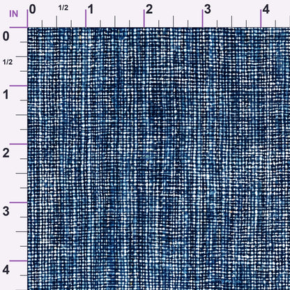 Indigo Weave Pattern 8 Minky Fabric