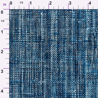 Indigo Weave Pattern 9 Minky Fabric