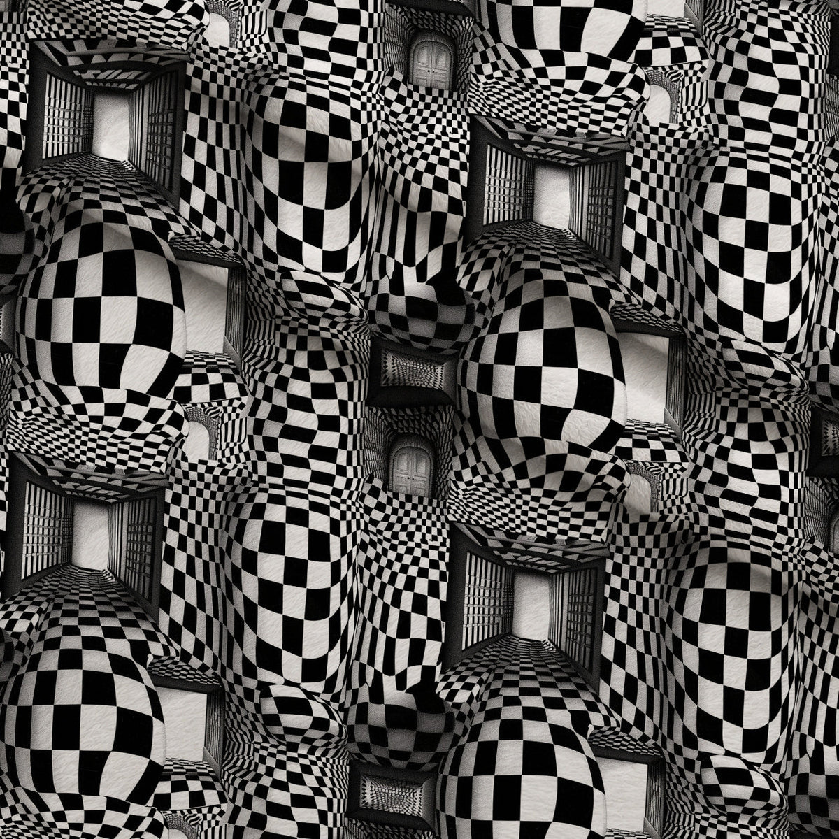 Infinite Corridors Pattern 10 Minky Fabric