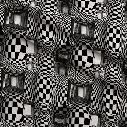 Infinite Corridors Pattern 10 Minky Fabric