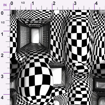 Infinite Corridors Pattern 10 Minky Fabric