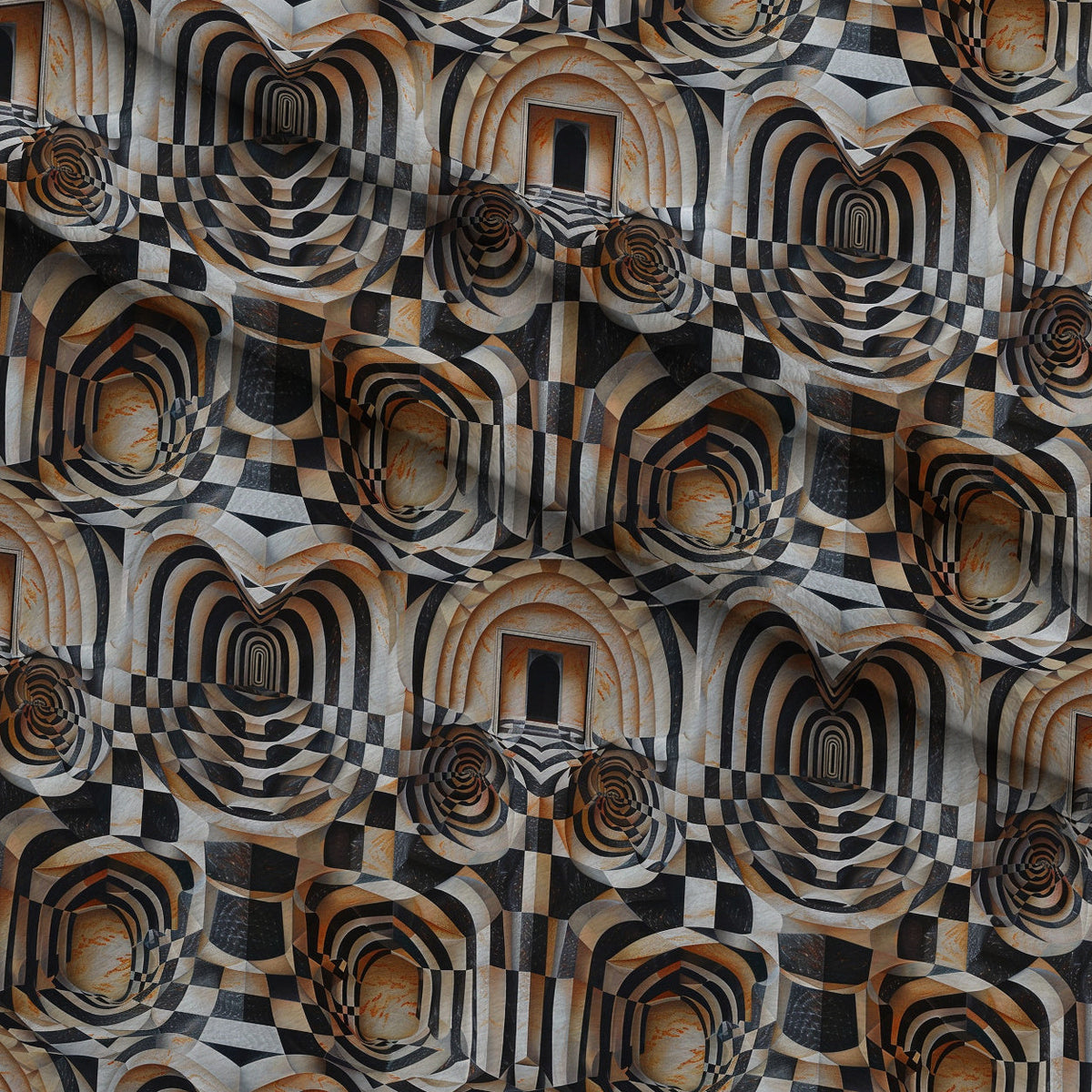 Infinite Corridors Pattern 12 Minky Fabric