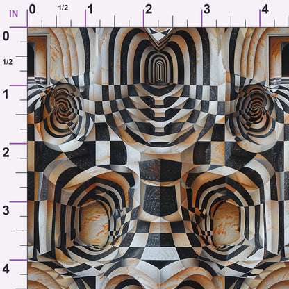 Infinite Corridors Pattern 12 Minky Fabric