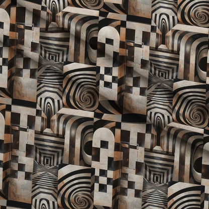 Infinite Corridors Pattern 5 Minky Fabric