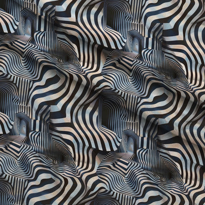 Infinite Corridors Pattern 7 Minky Fabric