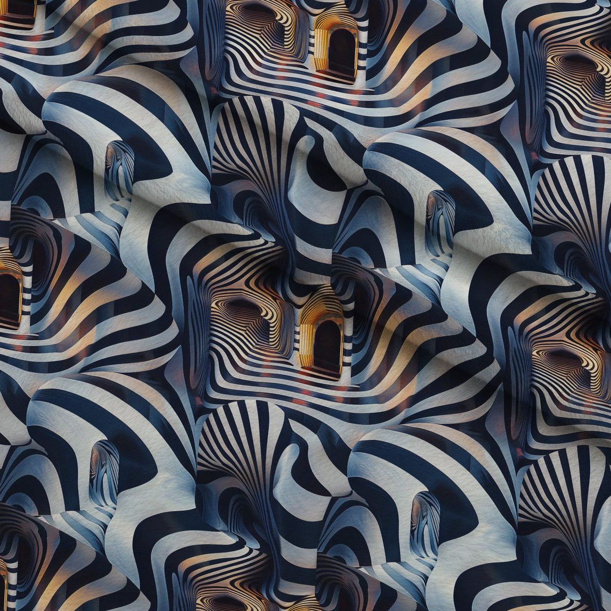 Infinite Corridors Pattern 8 Minky Fabric