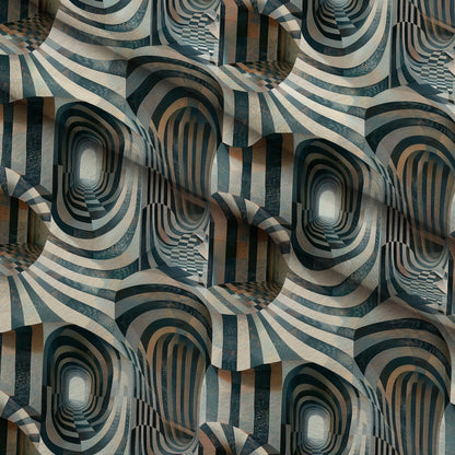Infinite Corridors Pattern 9 Minky Fabric