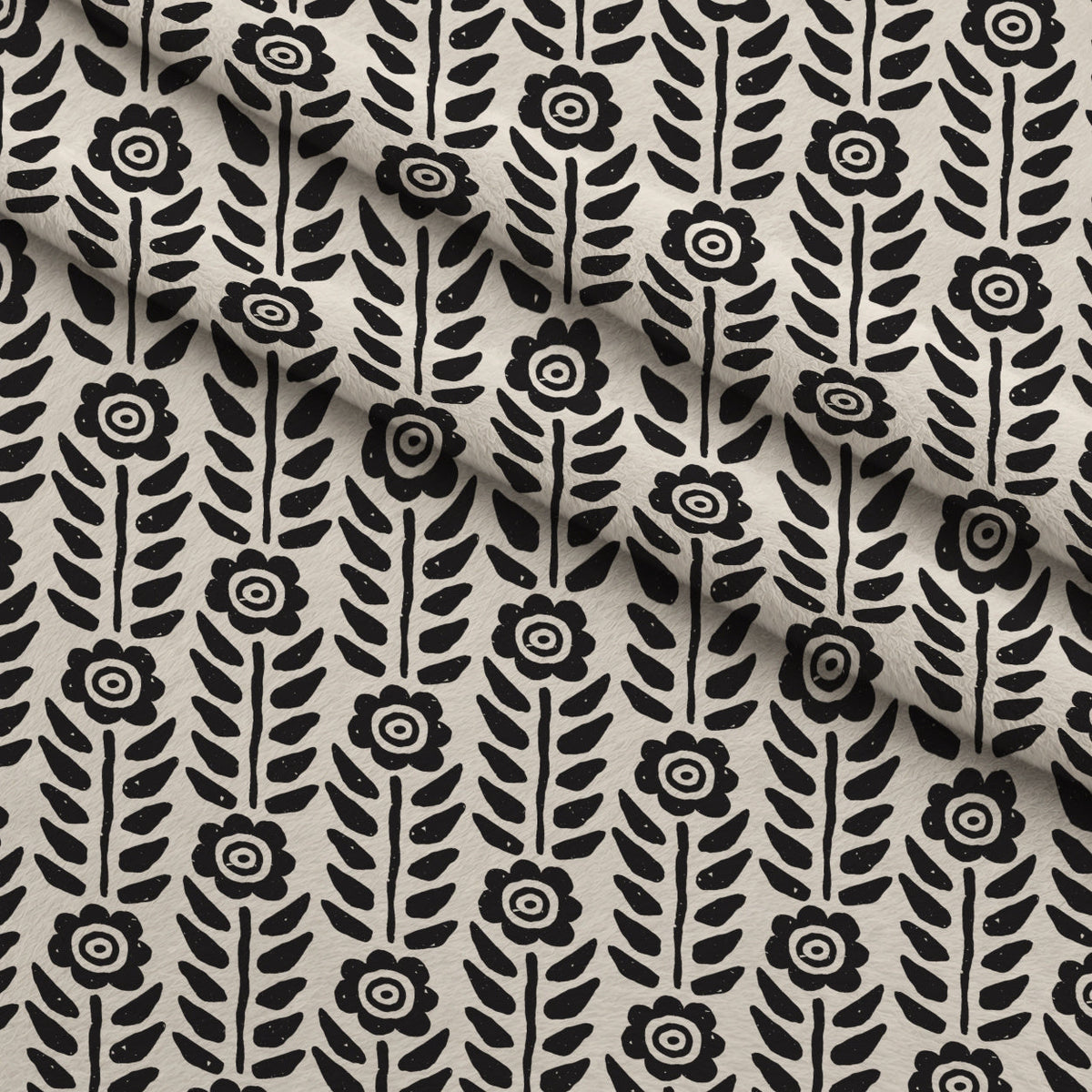 Ink Block Print Pattern 10 Minky Fabric