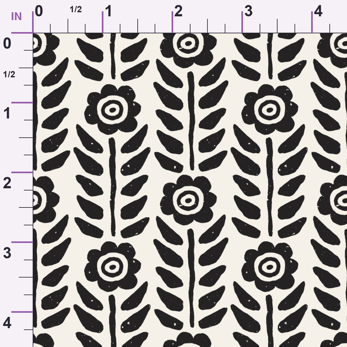 Ink Block Print Pattern 10 Minky Fabric