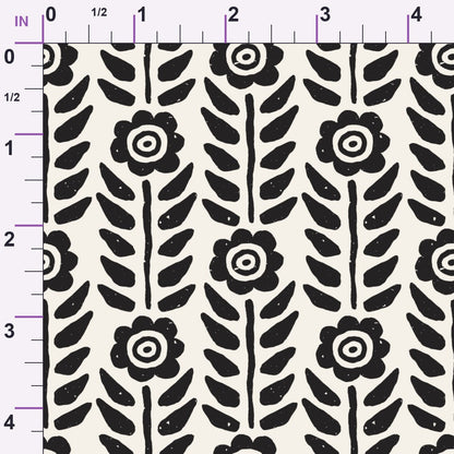 Ink Block Print Pattern 10 Minky Fabric