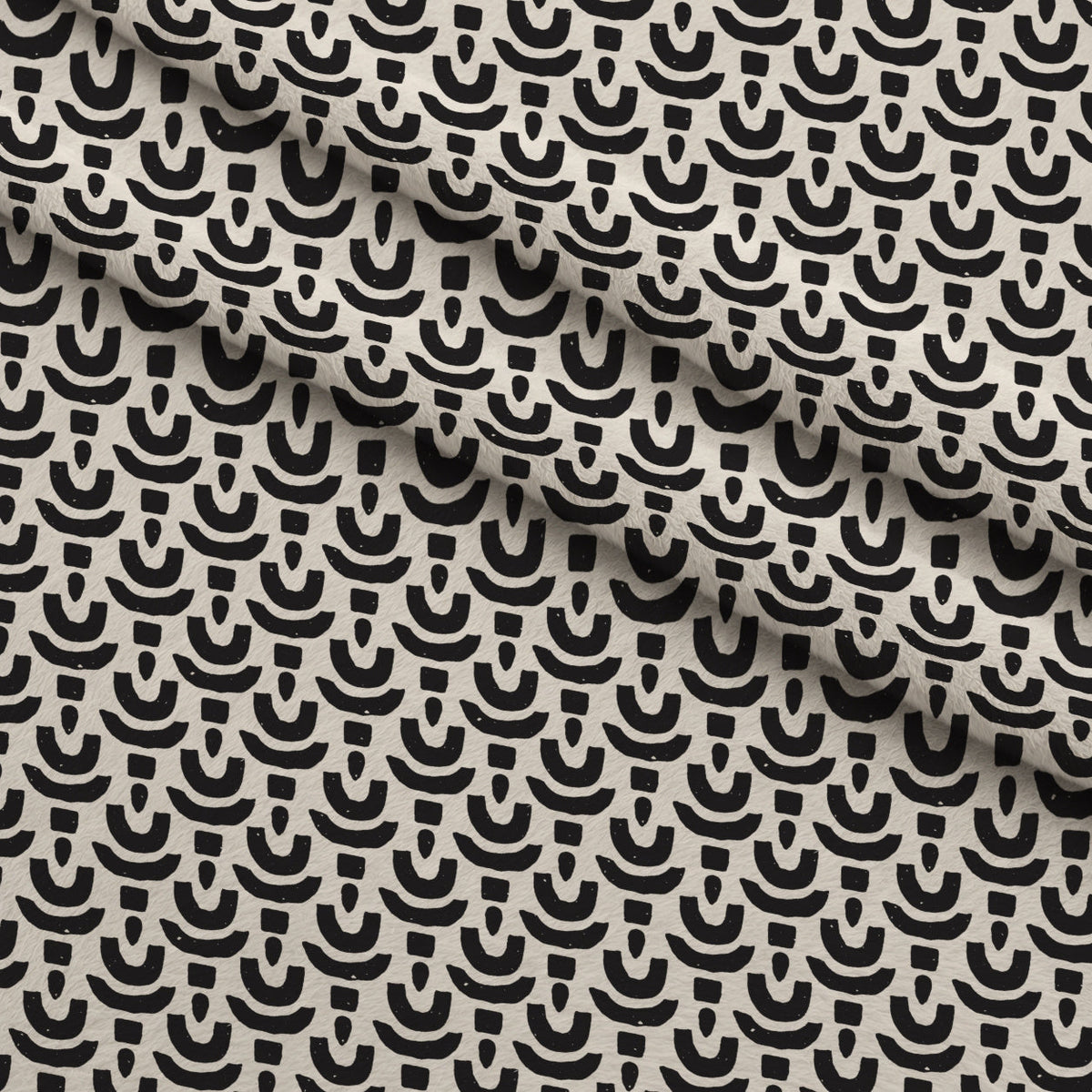 Ink Block Print Pattern 11 Minky Fabric