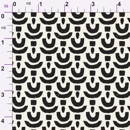 Ink Block Print Pattern 11 Minky Fabric