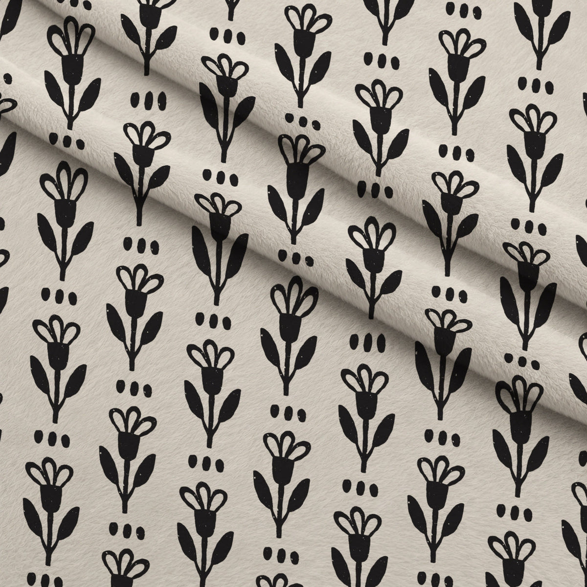 Ink Block Print Pattern 12 Minky Fabric