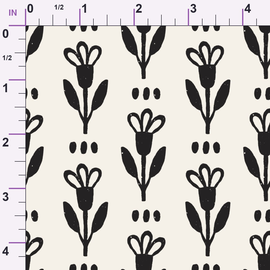 Ink Block Print Pattern 12 Minky Fabric