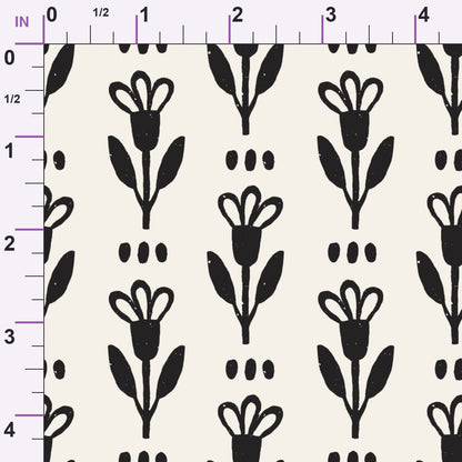 Ink Block Print Pattern 12 Minky Fabric