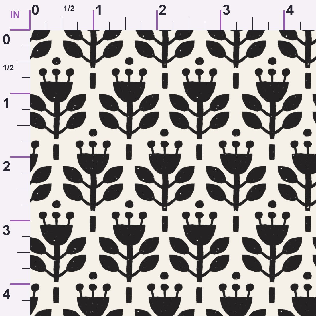 Ink Block Print Pattern 14 Minky Fabric