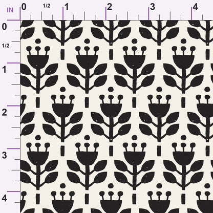 Ink Block Print Pattern 14 Minky Fabric