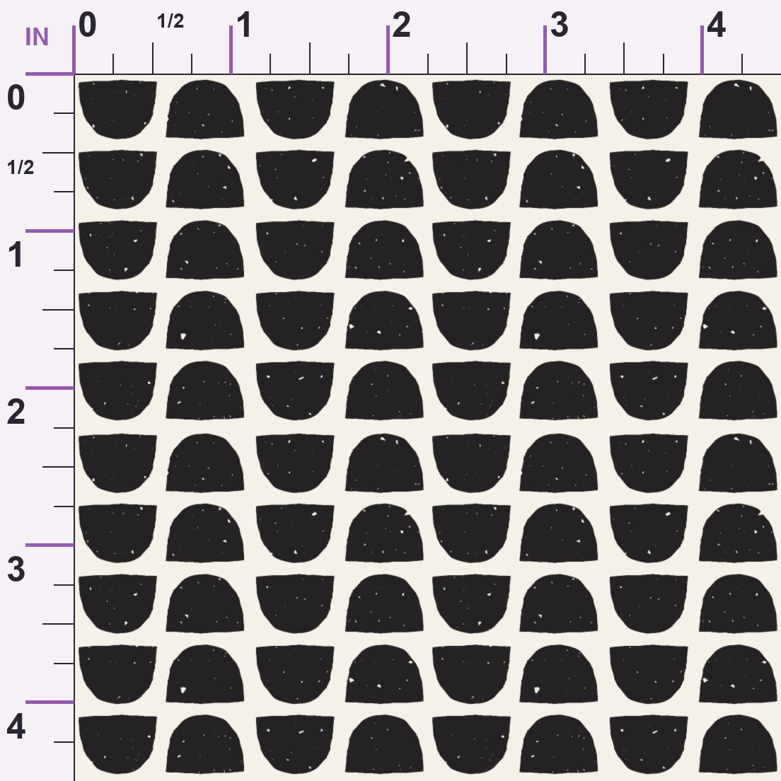 Ink Block Print Pattern 15 Minky Fabric