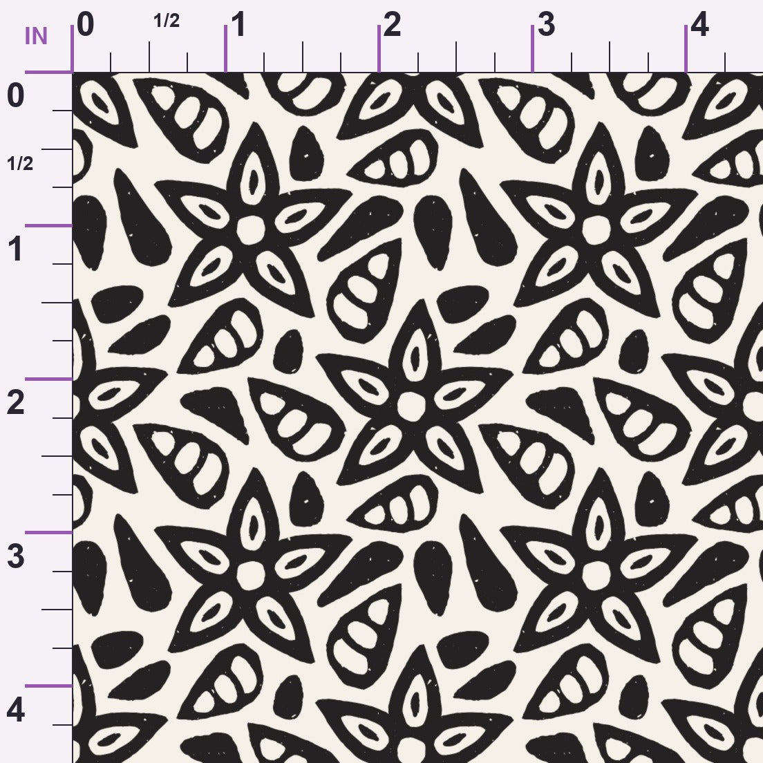 Ink Block Print Pattern 17 Minky Fabric