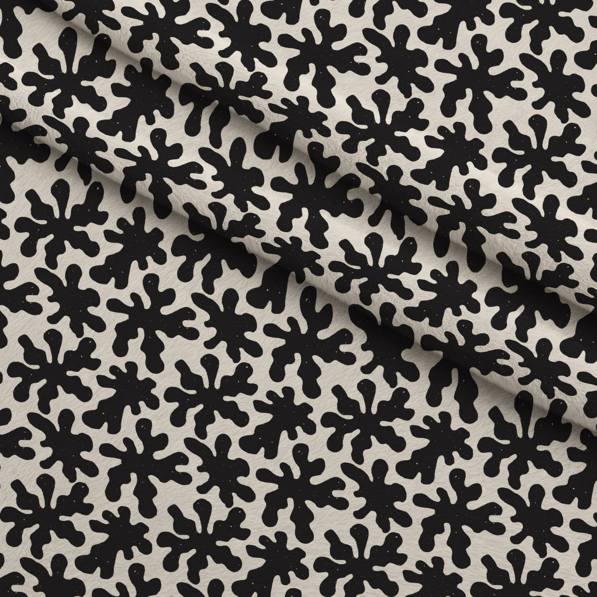 Ink Block Print Pattern 2 Minky Fabric