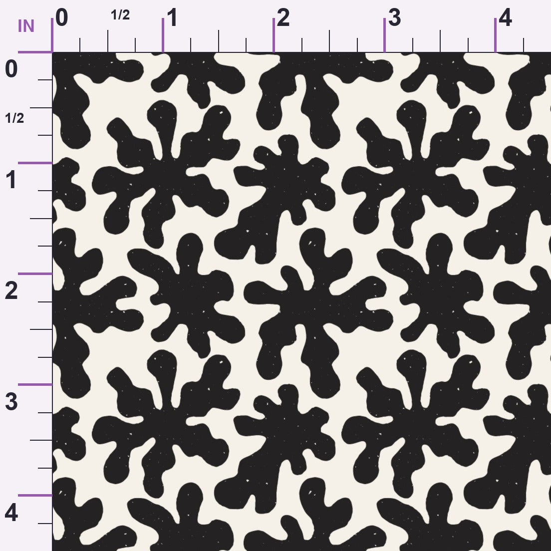 Ink Block Print Pattern 2 Minky Fabric