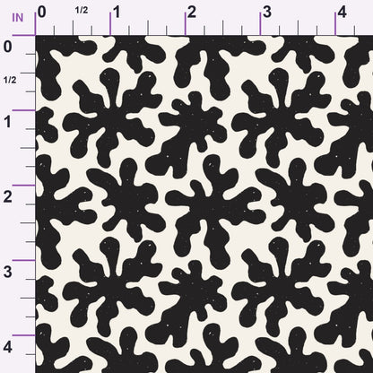 Ink Block Print Pattern 2 Minky Fabric