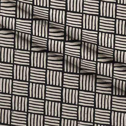 Ink Block Print Pattern 3 Minky Fabric