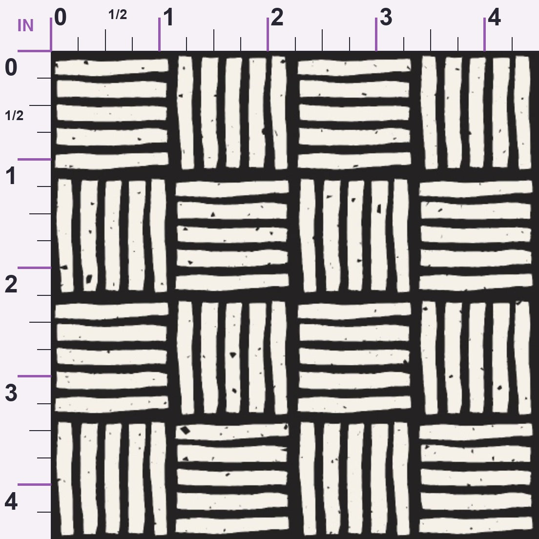 Ink Block Print Pattern 3 Minky Fabric
