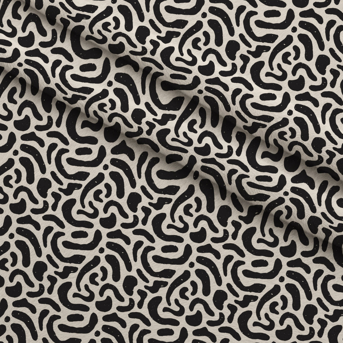 Ink Block Print Pattern 4 Minky Fabric