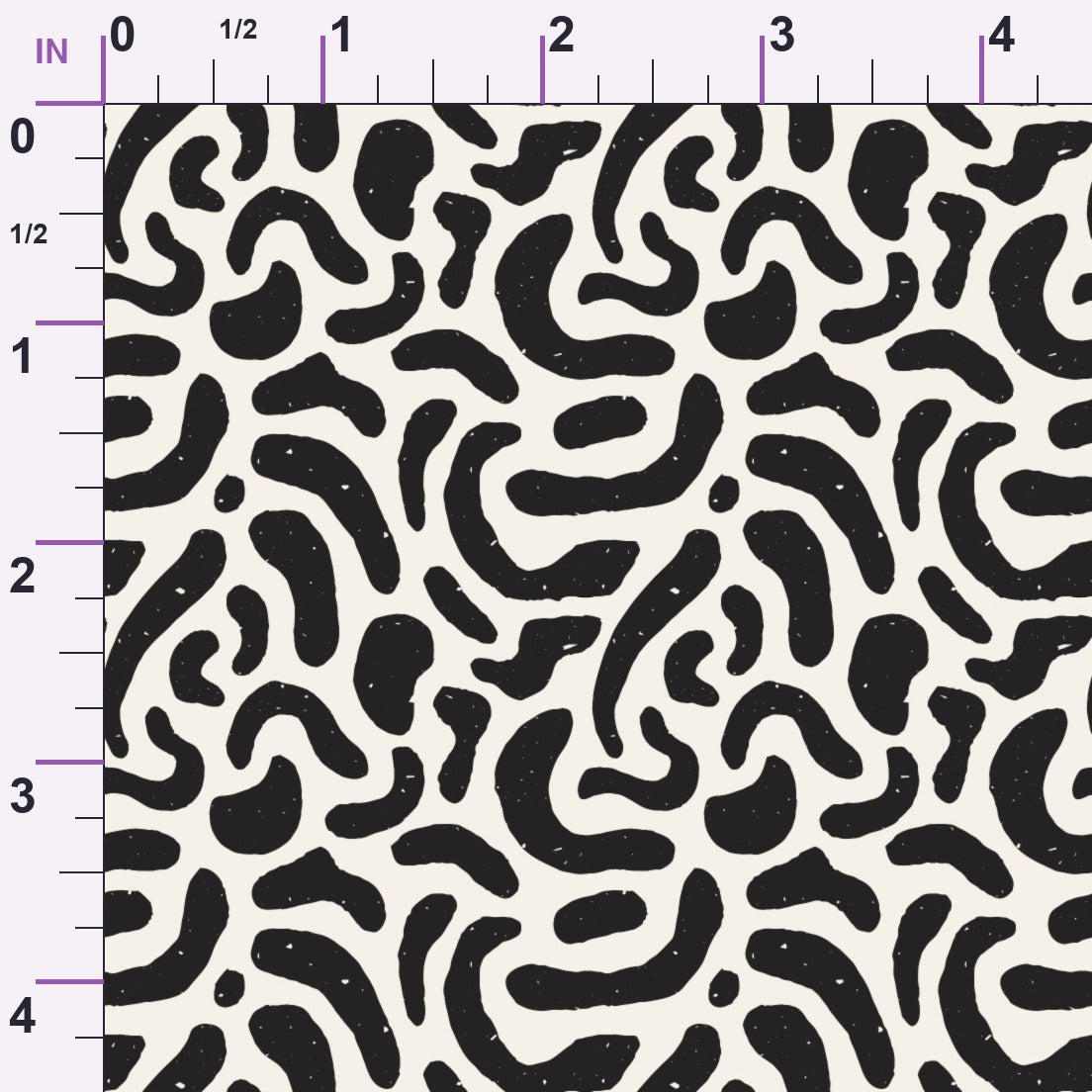 Ink Block Print Pattern 4 Minky Fabric
