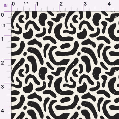 Ink Block Print Pattern 4 Minky Fabric