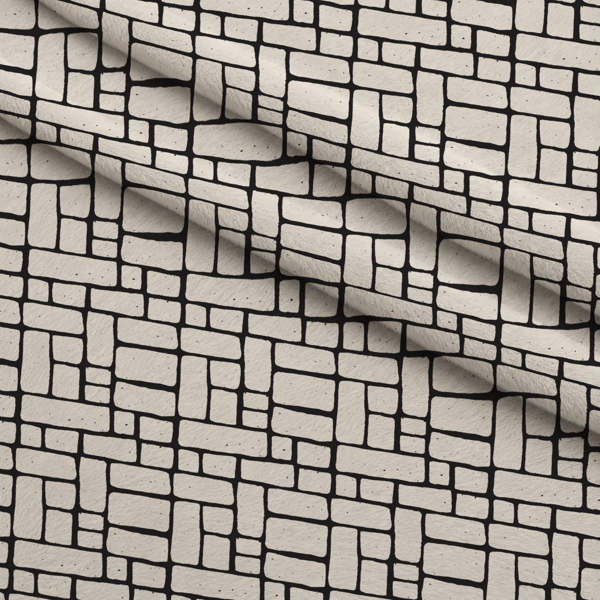 Ink Block Print Pattern 5 Minky Fabric