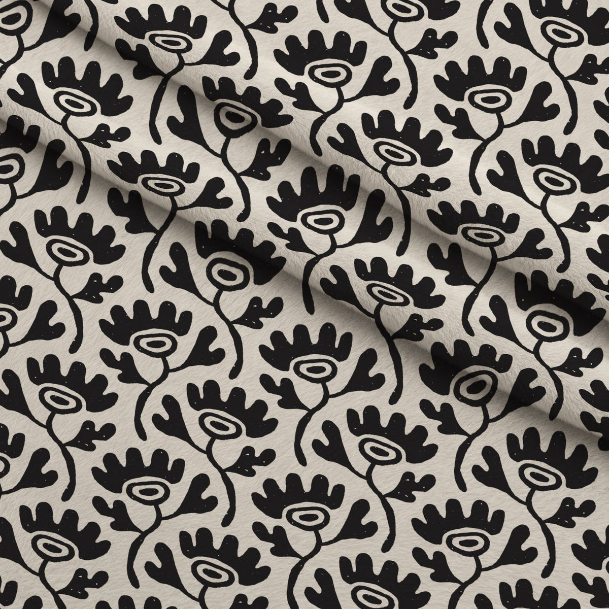 Ink Block Print Pattern 7 Minky Fabric