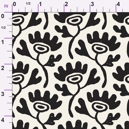Ink Block Print Pattern 7 Minky Fabric