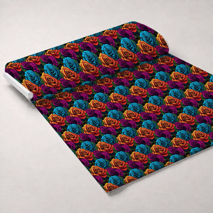 Inked Blooms Pattern 10 Minky Fabric