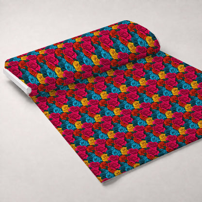 Inked Blooms Pattern 12 Minky Fabric