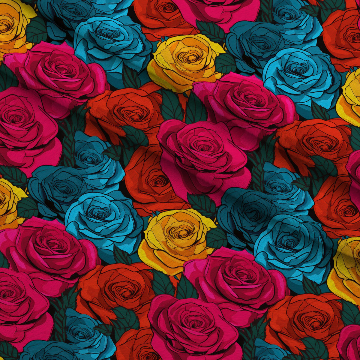 Inked Blooms Pattern 12 Minky Fabric