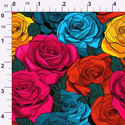 Inked Blooms Pattern 12 Minky Fabric