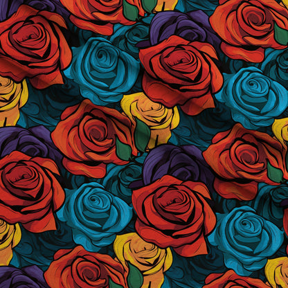 Inked Blooms Pattern 3 Minky Fabric