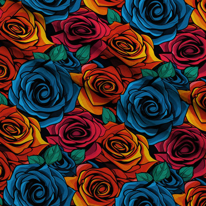 Inked Blooms Pattern 4 Minky Fabric